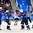 GANGNEUNG, SOUTH KOREA - FEBRUARY 22: USA's Hilary Knight #21 celebrates with Kendall Coyne #26, Brianna Decker #14, Sidney Morin #23 and Kacey Bellamy #22 after scoring a first period goal on Team Canada during gold medal round action at the PyeongChang 2018 Olympic Winter Games. (Photo by Matt Zambonin/HHOF-IIHF Images)

